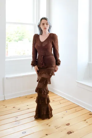 The Maxi Skirt in Tobacco