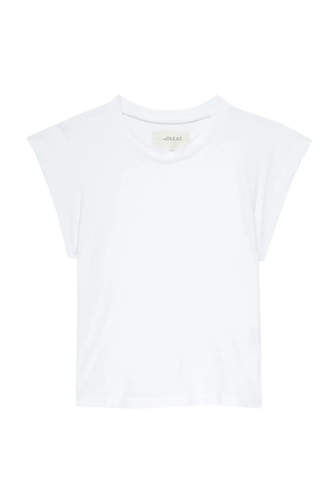 The Peak Shoulder Tee | True White