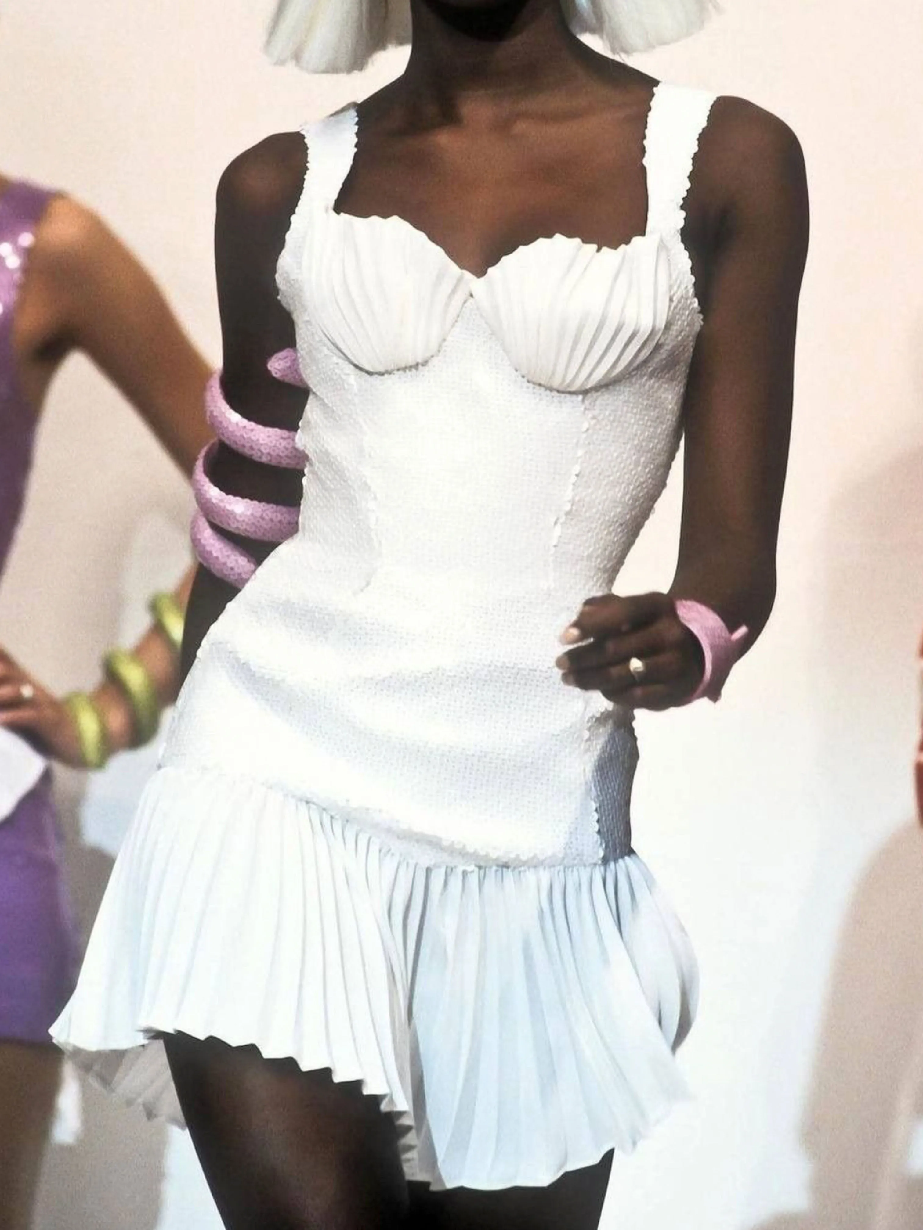 Thierry Mugler Spring 1994 Goddess Mini Dress