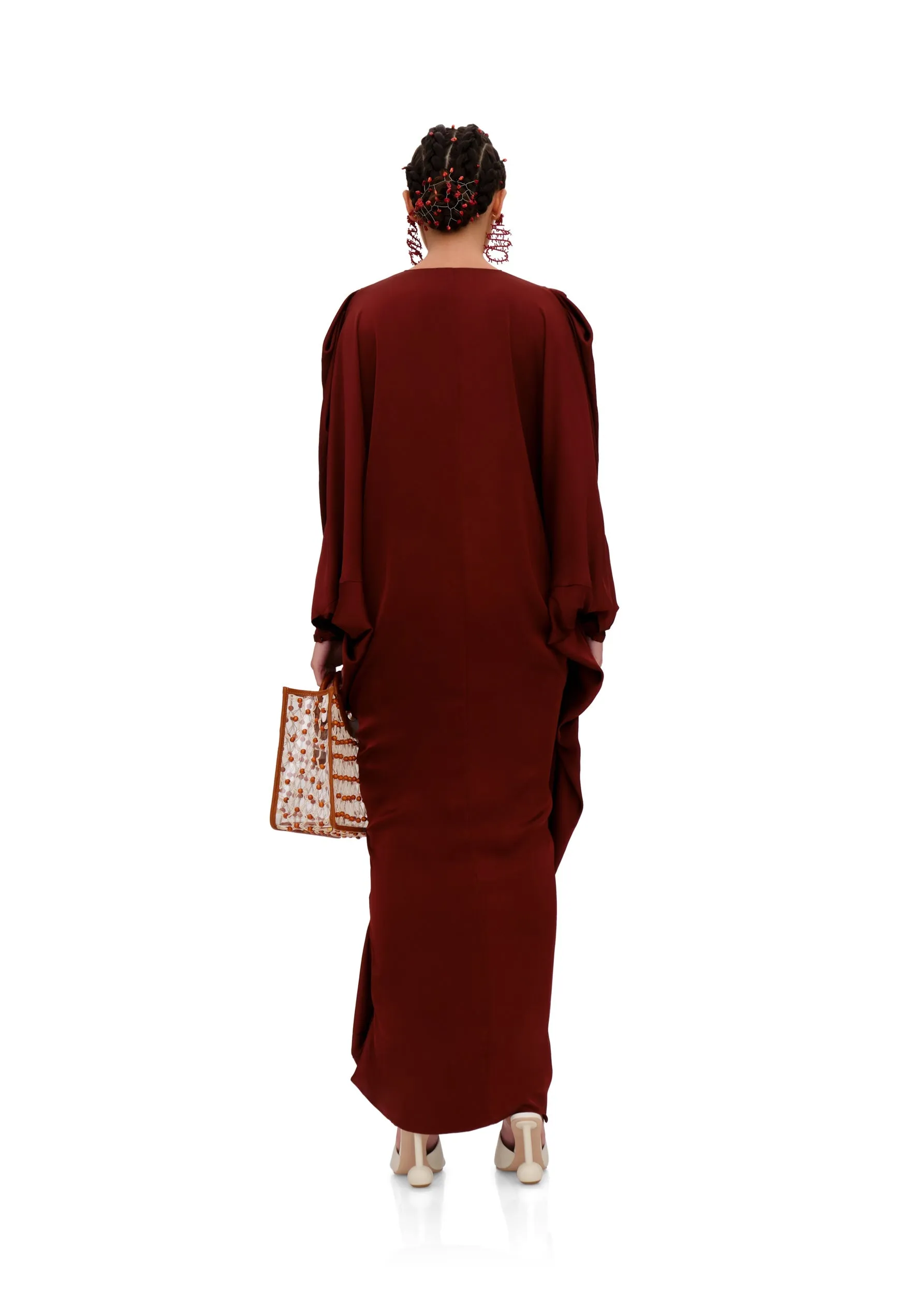 TIBARA KAFTAN DRESS - CINNAMON
