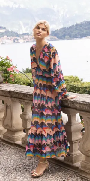 Tie Back Maxi in Venice Blue