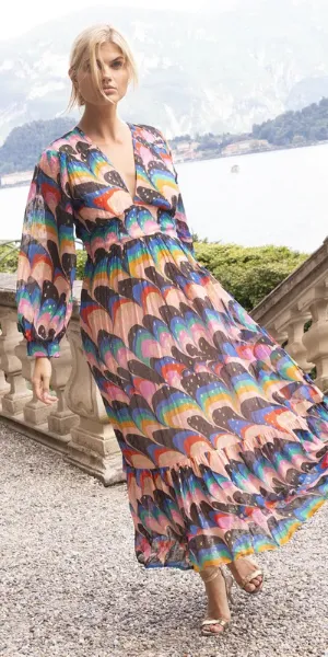 Tie Back Maxi in Venice Blue