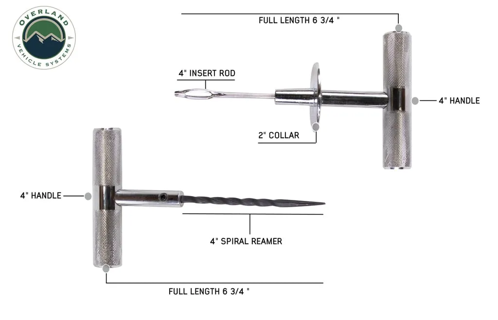Tire Plug Repair Kit 53 Piece Off Road Grade Truck, Jeep Off Road, RV, Trailers Overland Vehicle Systems