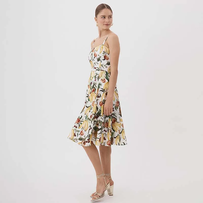 Tropicana Bustier Midi Dress