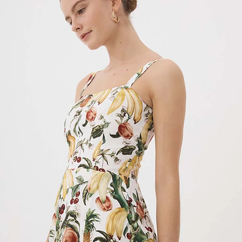 Tropicana Bustier Midi Dress