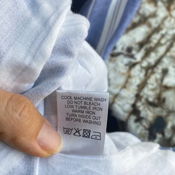 Tularosa Revolve Maxi Dress Blue White Small