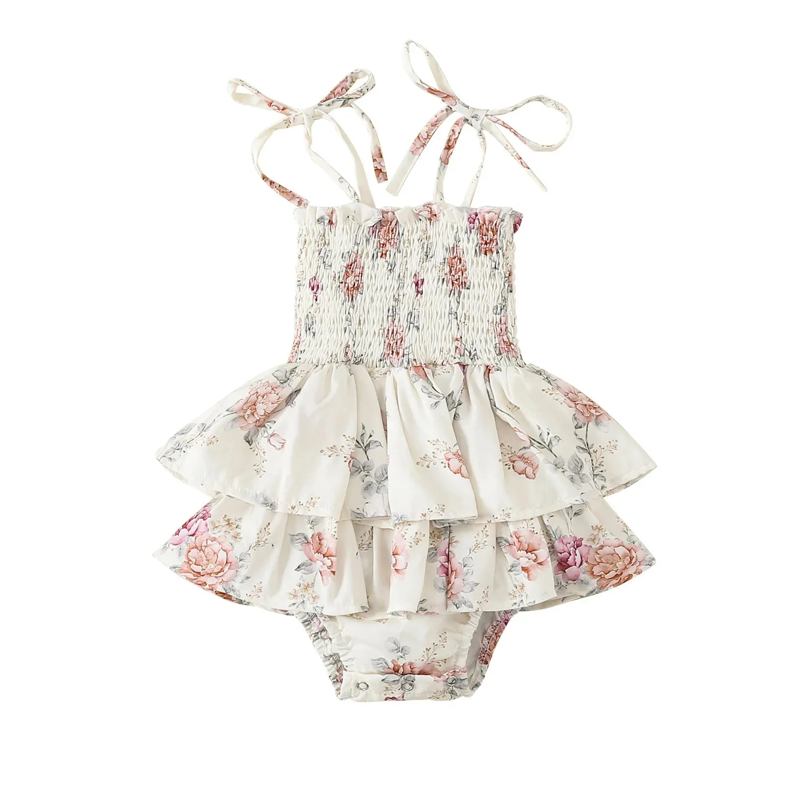 Tutu Floral Ruffle Romper