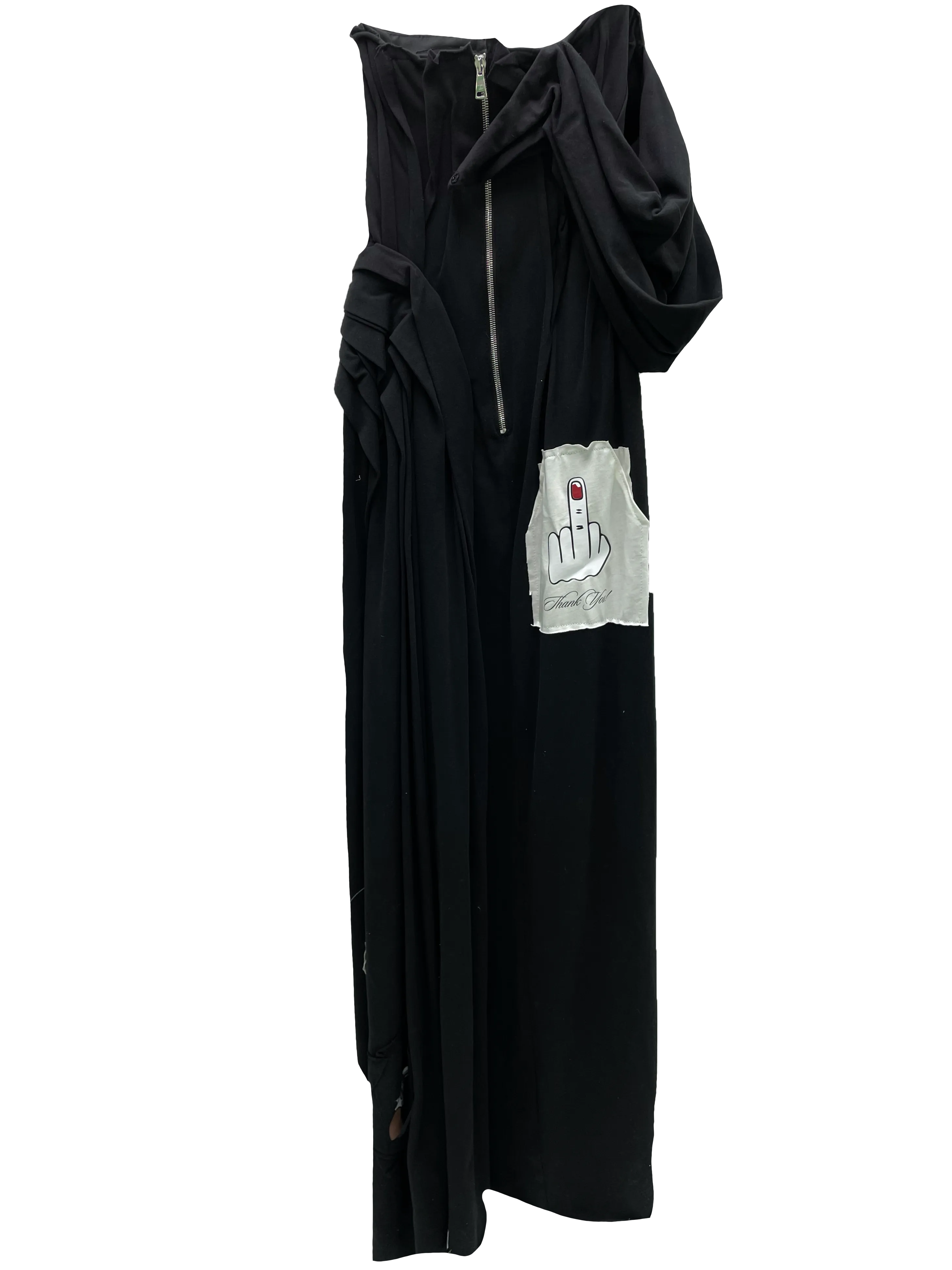 Upcycled Asymmetric Corset Maxi Dress