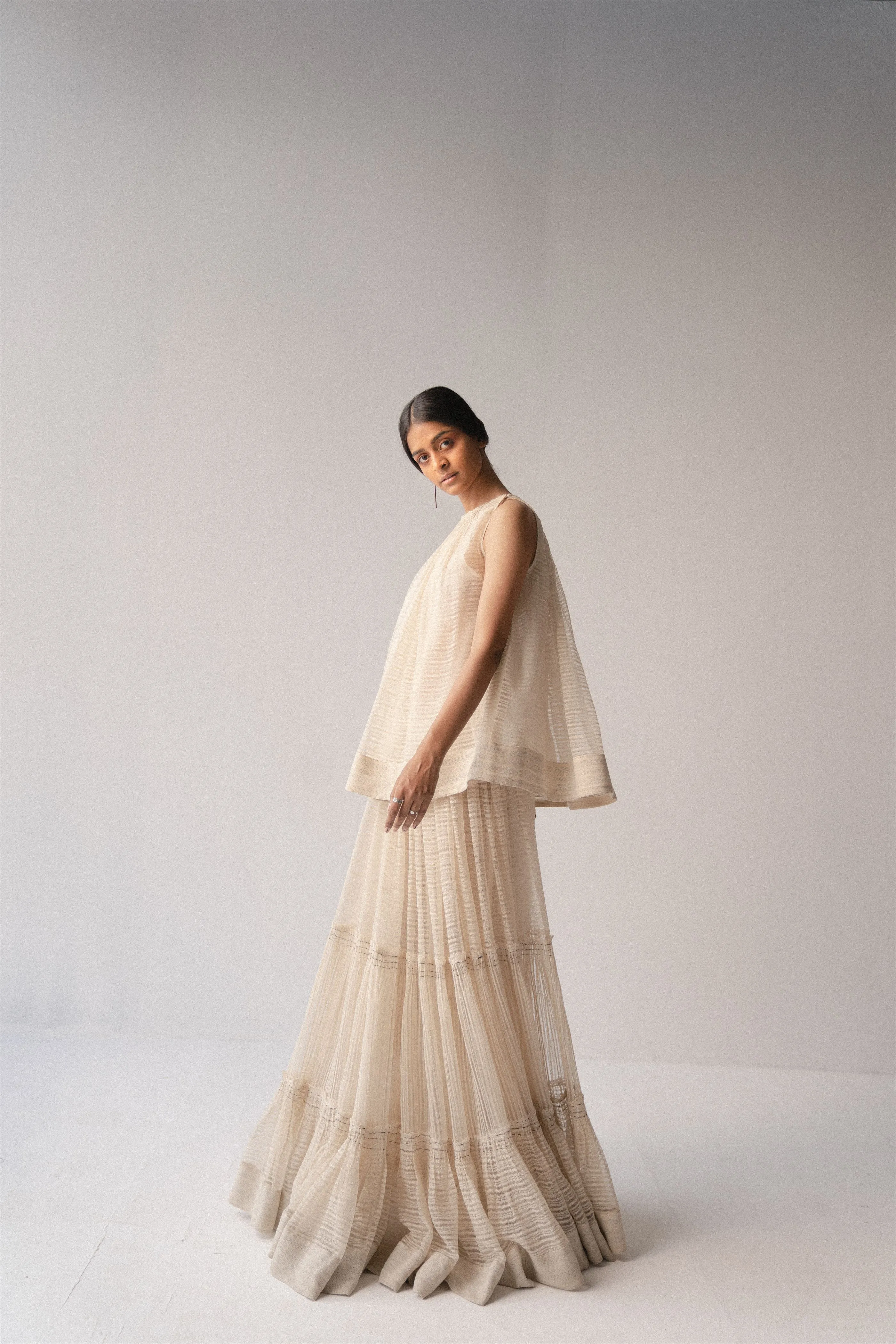 Urvashi Kaur   -   Celio Top Stitch Line And Kantha Details