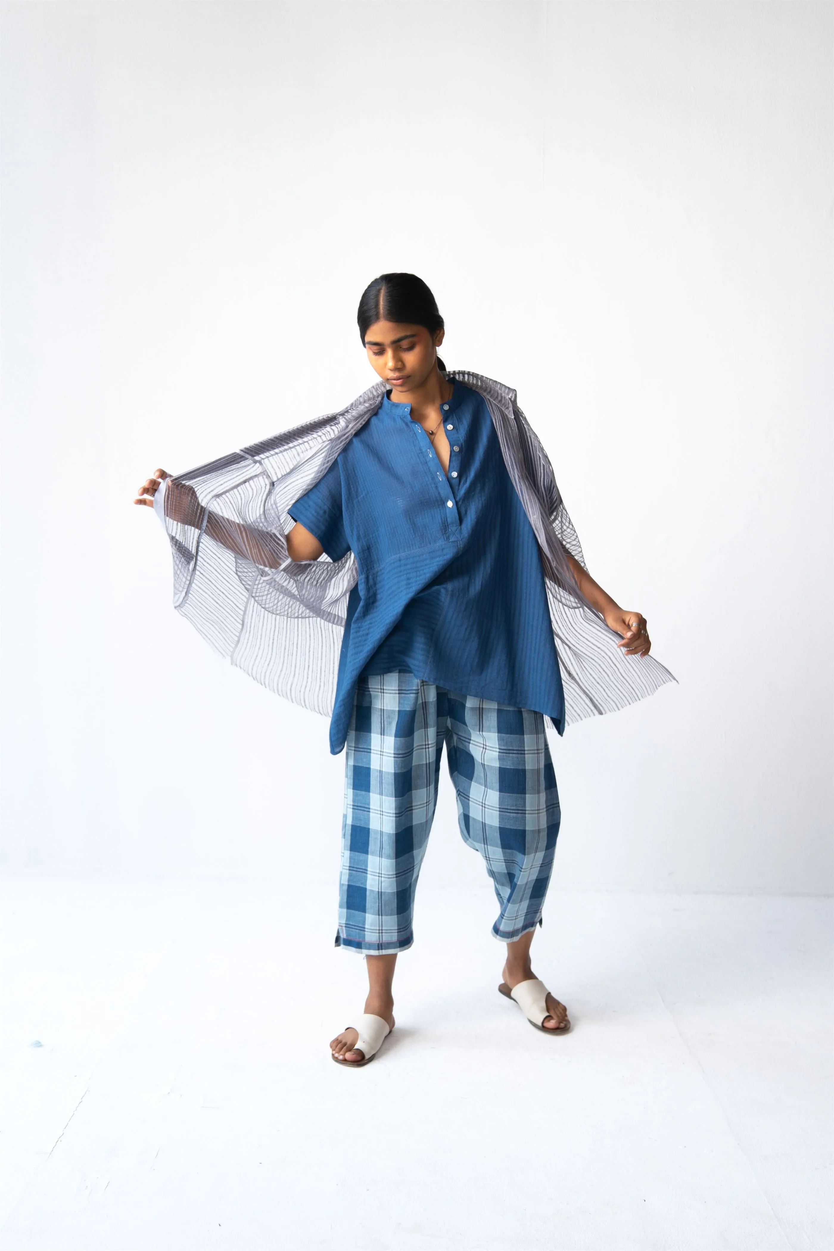Urvashi Kaur   -   Terra Shirt Hand Block Printed