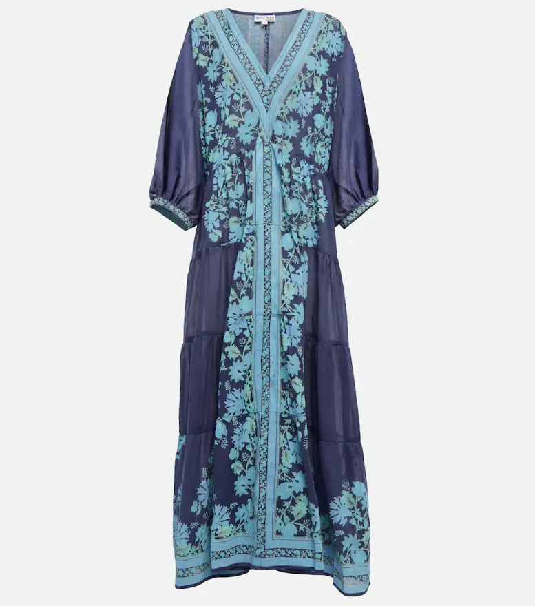 V-Neck Loose Maxi Dress