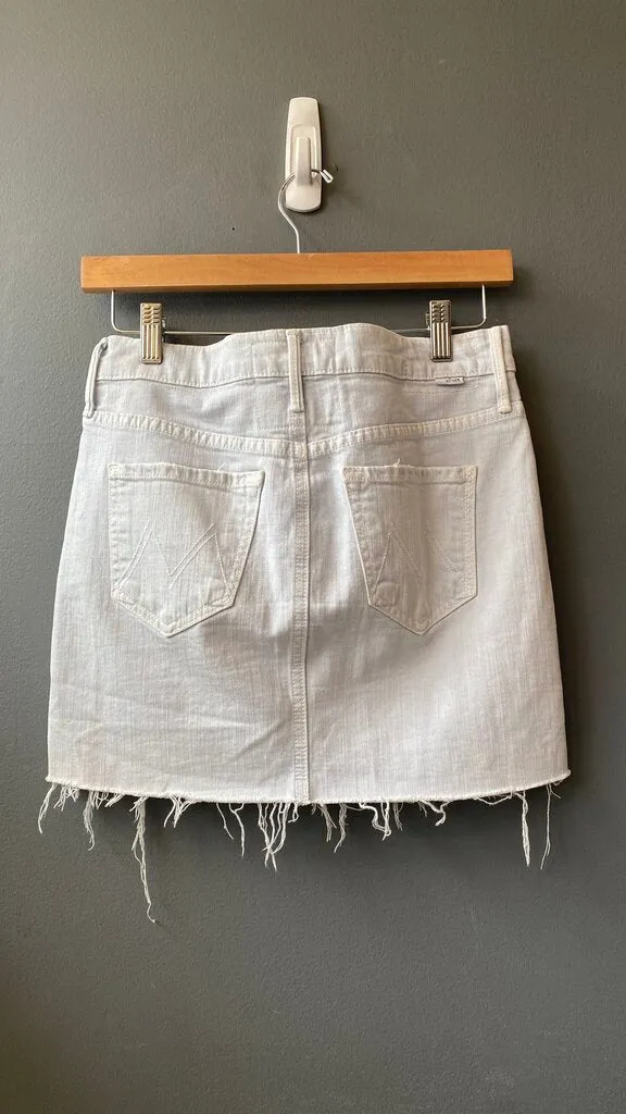 Vagabone Mini Fray Denim Skirt