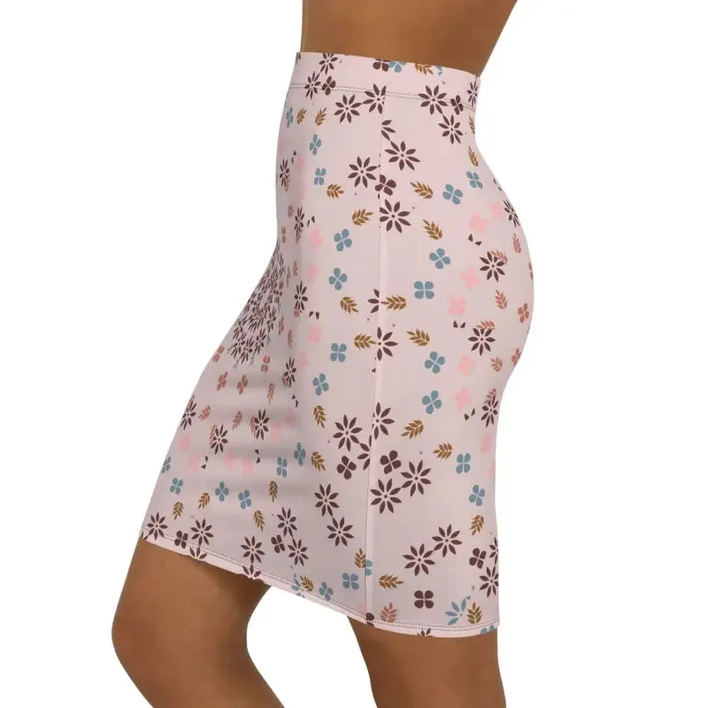 Vibrant Floral Pattern Womens Mini Skirt