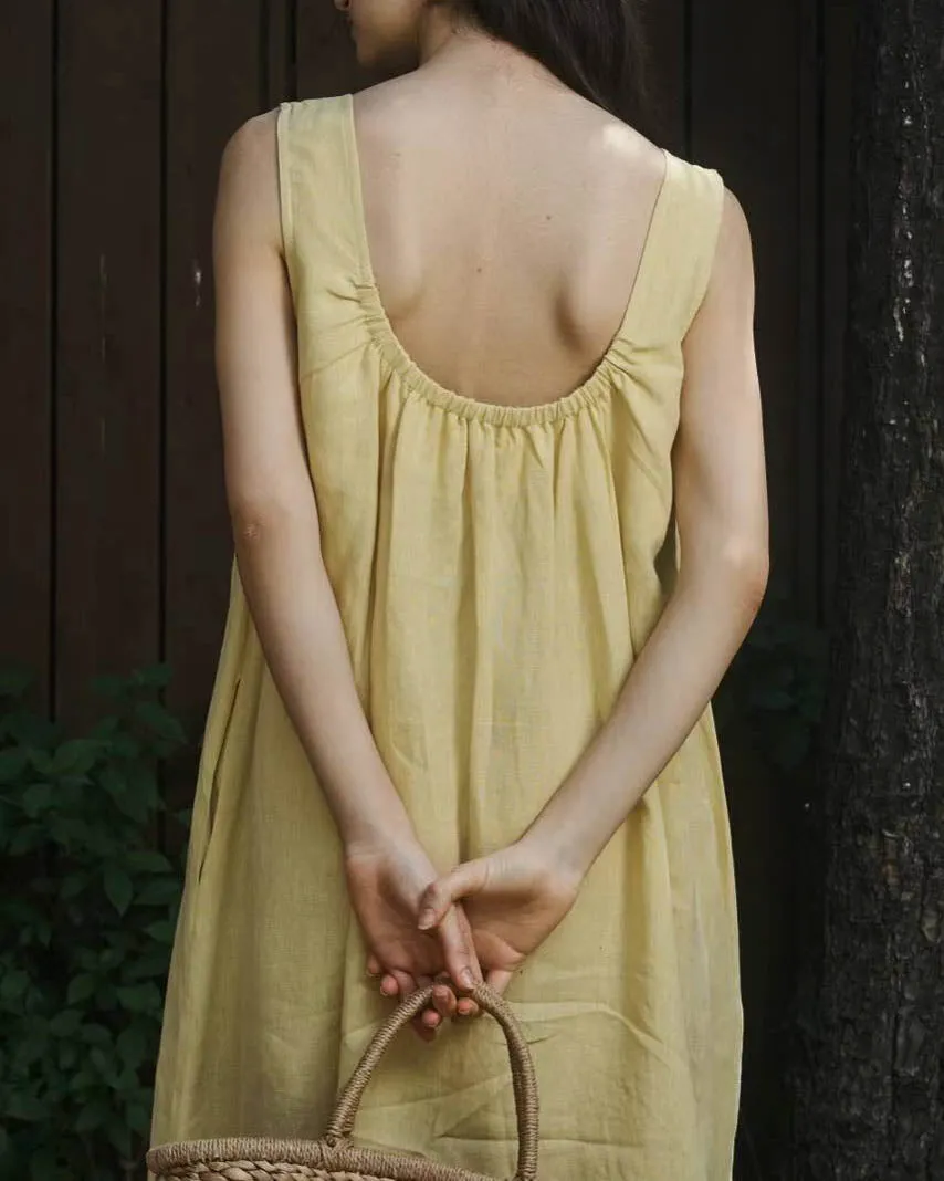 VICTORIA LINEN DRESS