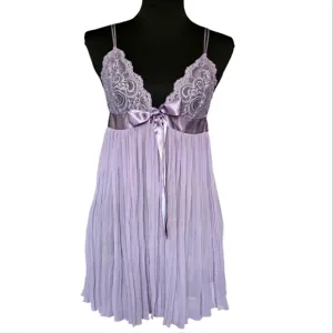 Victoria's Secret Lilac Pleated Babydoll - Medium