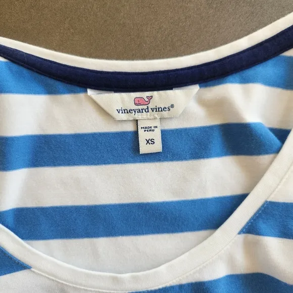 Vineyard Vines Womens Engineered Stripe Maxi Dress Size XS Pima Cotton Preppy