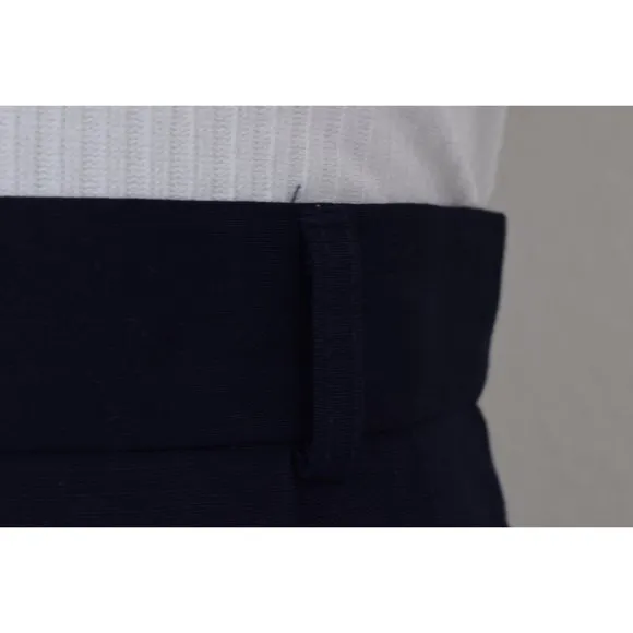 Vintage 90s Navy Rayon/Linen Pencil Skirt by JH Collectibles Petites size 2 | 24