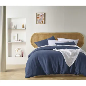 Vintage Design Brilliant Blue French Linen Quilt Cover Set