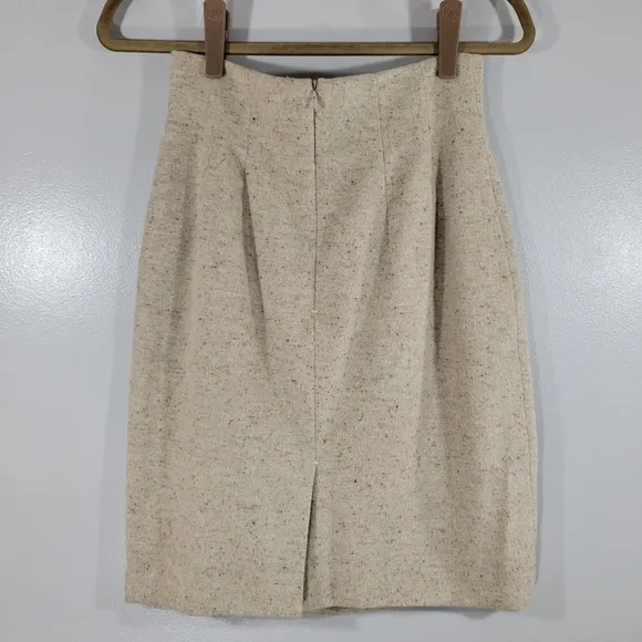 Vintage RICHARD TYLER high waisted wool angora blend silk lined pencil skirt USA