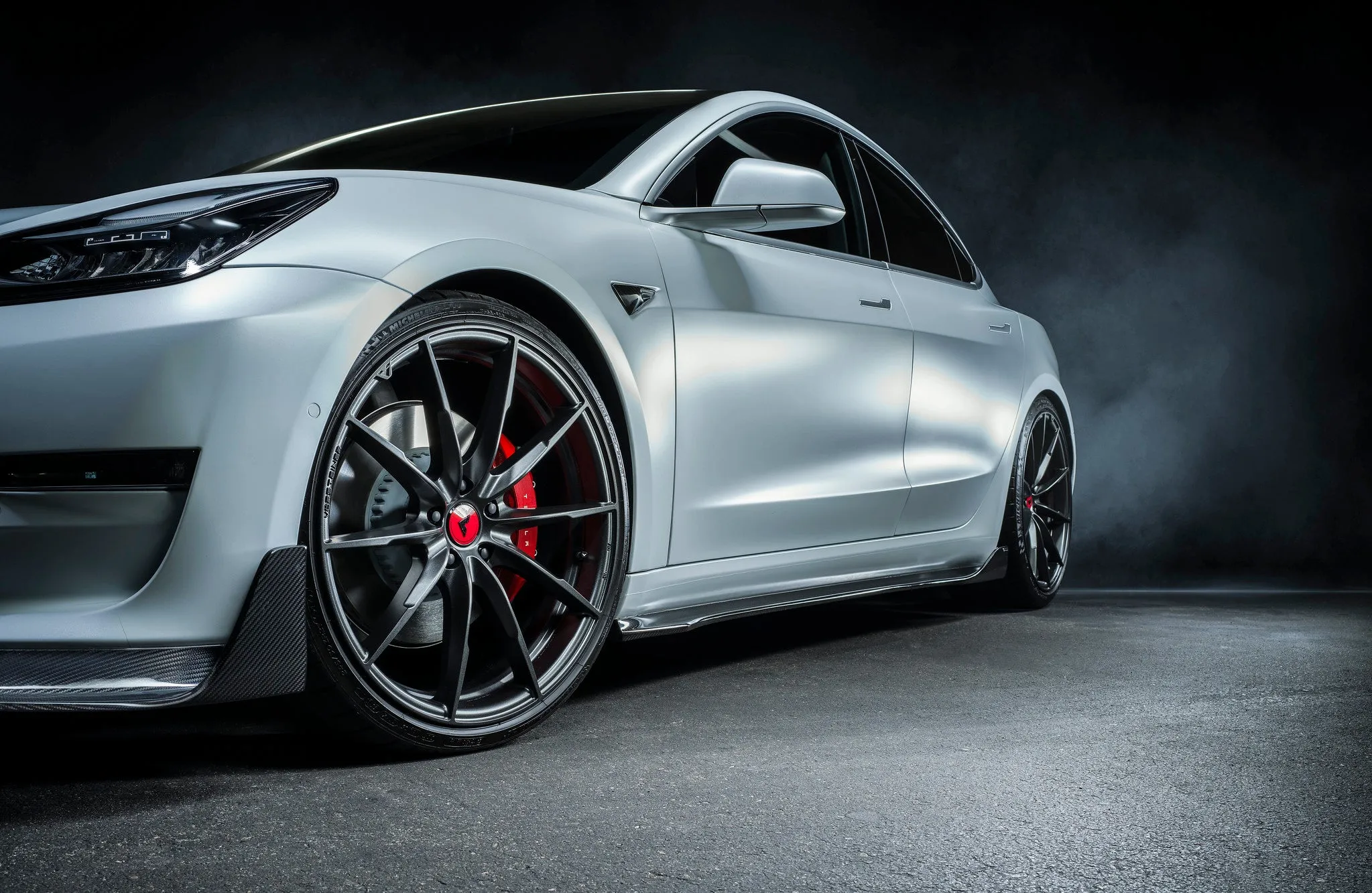 Vorsteiner Tesla Model 3 Volta Carbon Side Skirt Set