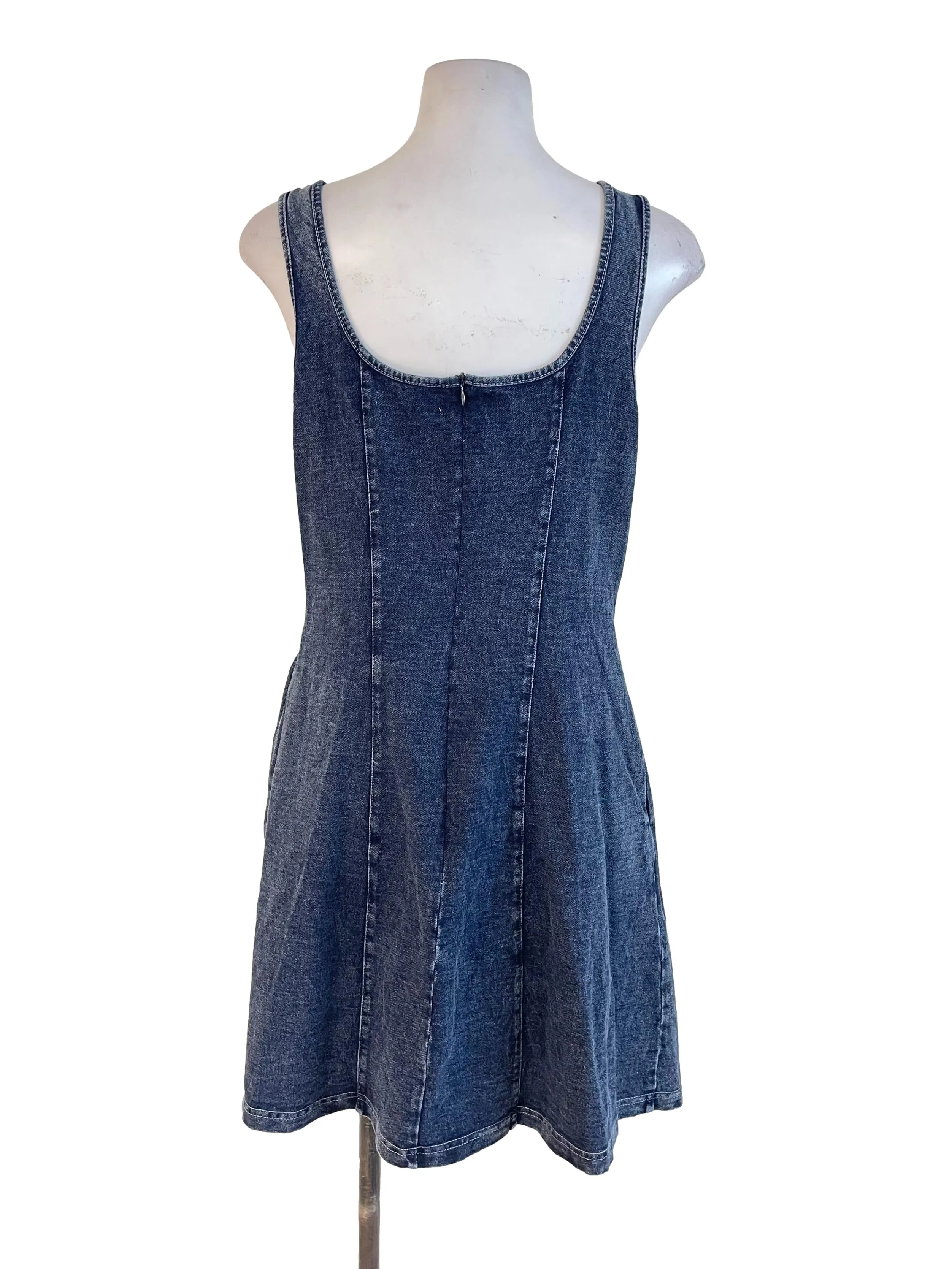 Washed Denim A-Line Dress TSW