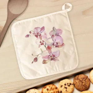 Watercolor Orchid Blooms - Cotton Pot Holder