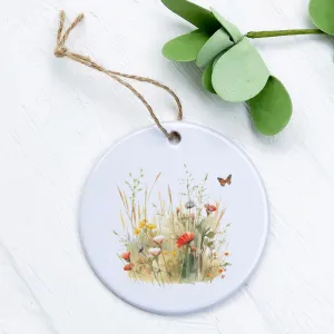 Watercolor Wildflower Grass - Ornament