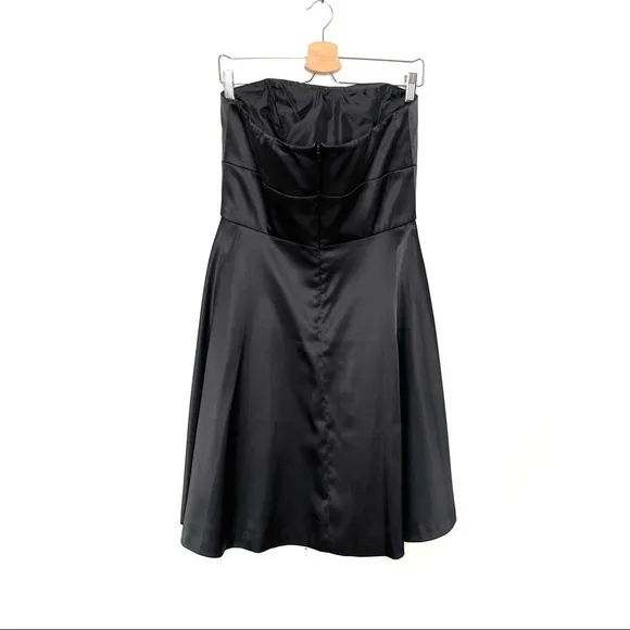 WHBM | Black Strapless Dress