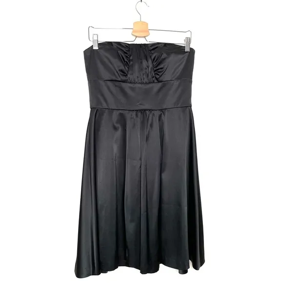 WHBM | Black Strapless Dress