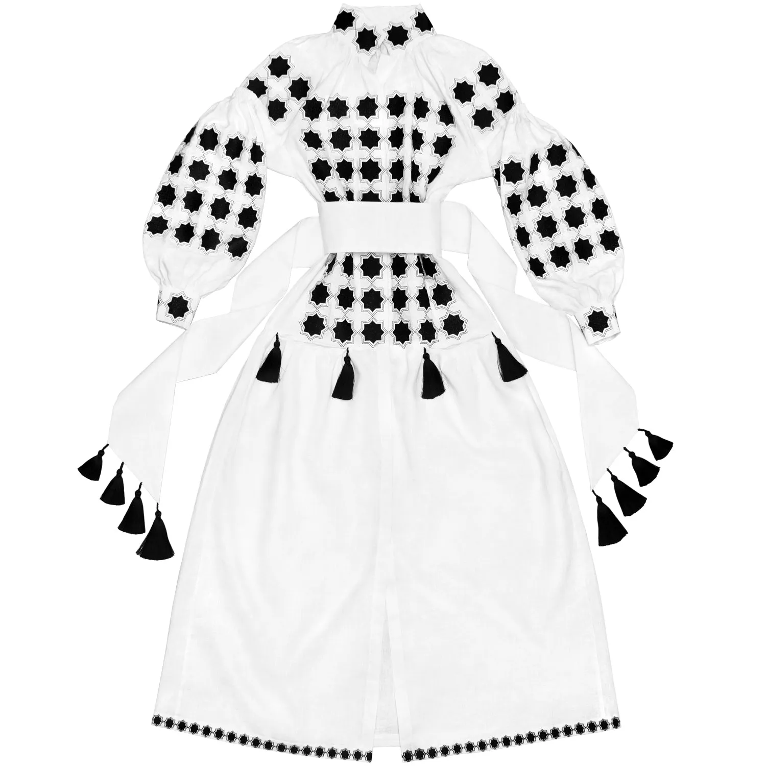 White Boho style Kaftan