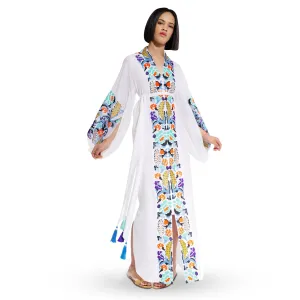 White embroidered dress