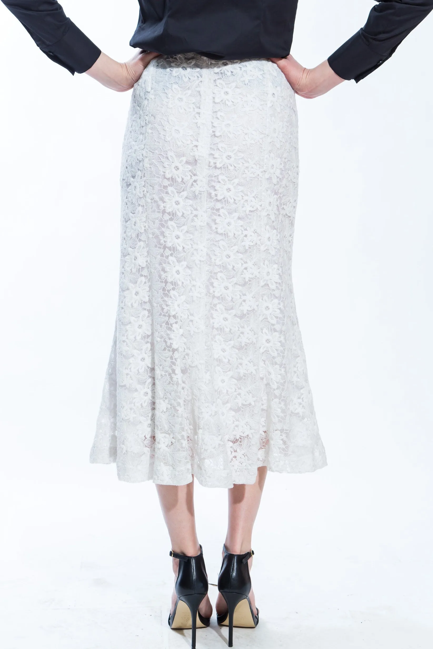 White Lace Skirt Style 1224