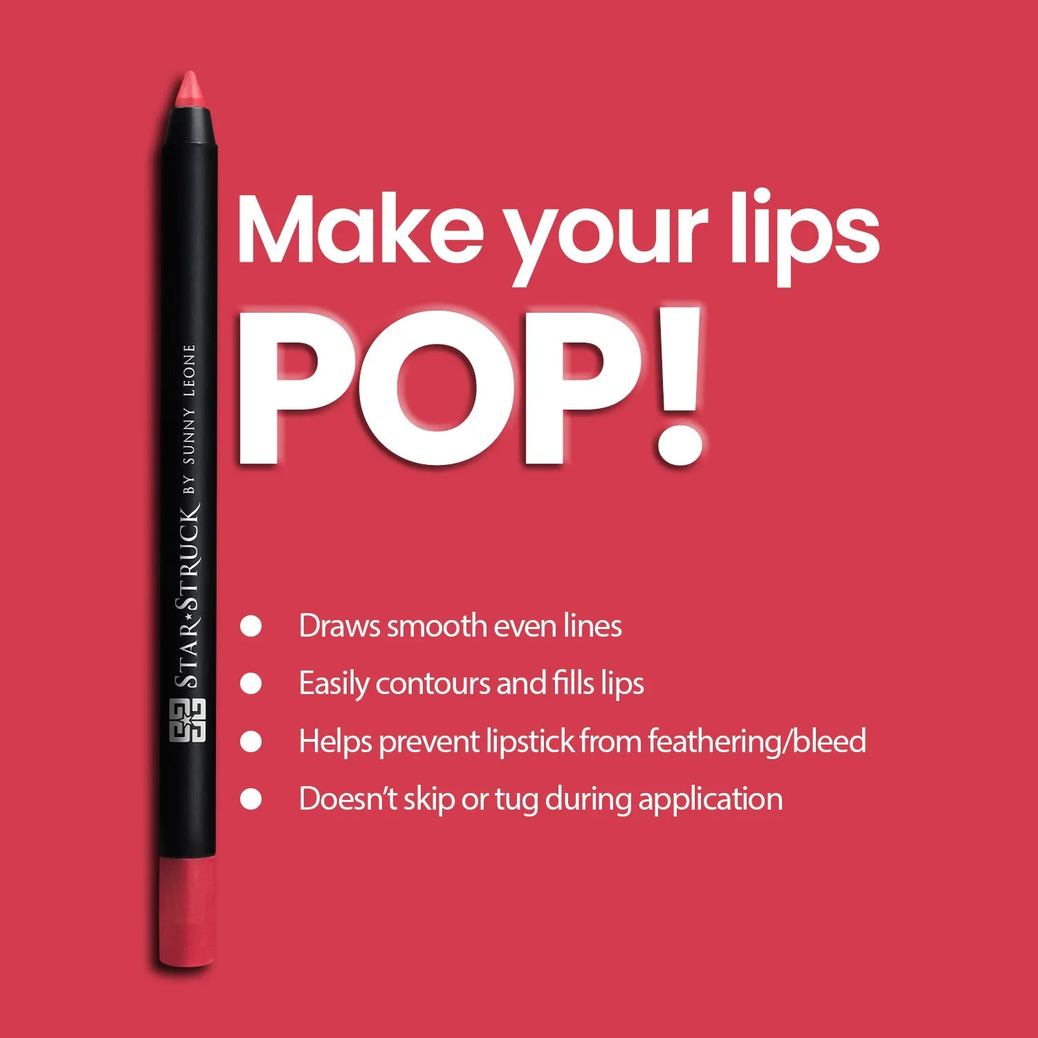 Wild Cherry - Long Wear Lip Liner, Cherry Pink | 1.2gms