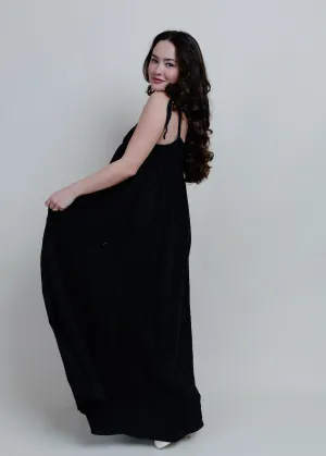 With The Tide Maxi Dress - Black