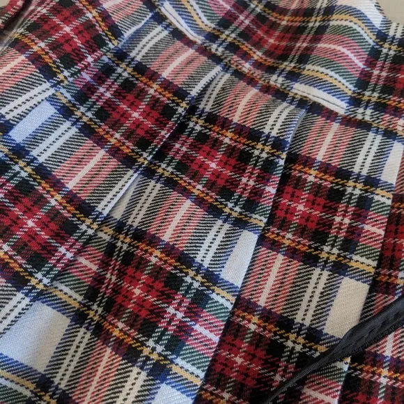 Women's Vintage Plaid Preppy Schoolgirl Skirt Costume Cosplay Med