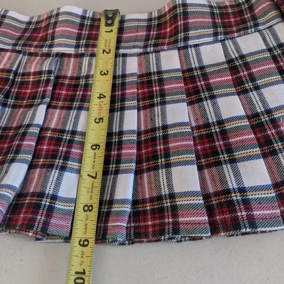 Women's Vintage Plaid Preppy Schoolgirl Skirt Costume Cosplay Med