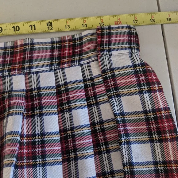 Women's Vintage Plaid Preppy Schoolgirl Skirt Costume Cosplay Med