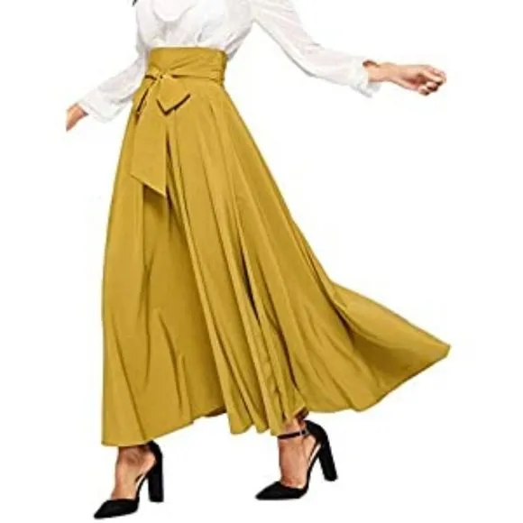 Women's Elegant High Waist Maxi Skirts
