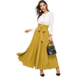 Women's Elegant High Waist Maxi Skirts