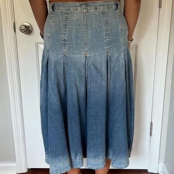 Y2K SOFT SURROUNDINGS DENIM FAIRY MAXI SKIRT