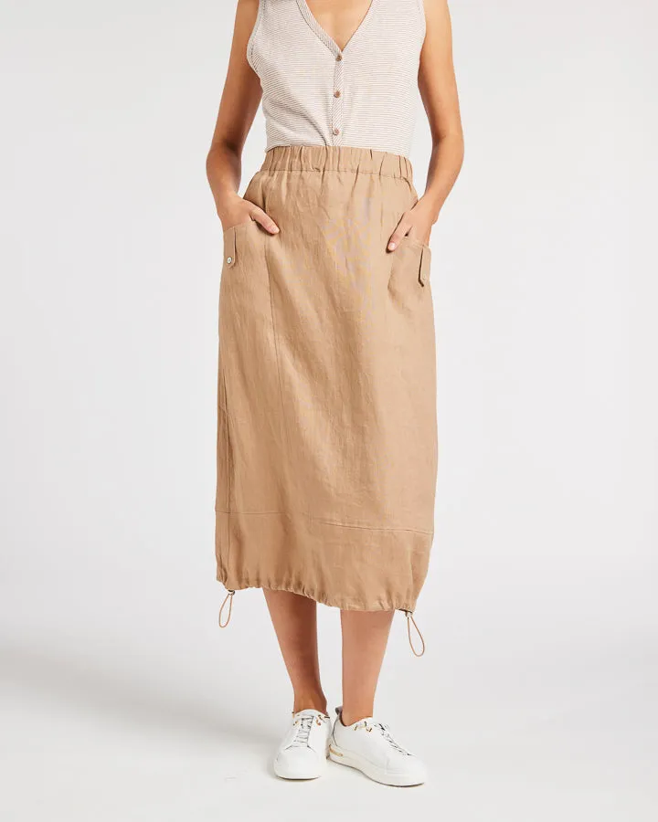 Yarra Trail linen skirt