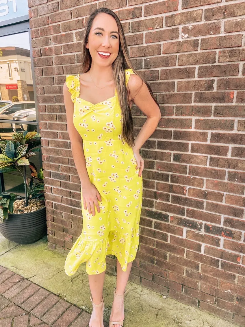 Yellow Daisy Midi