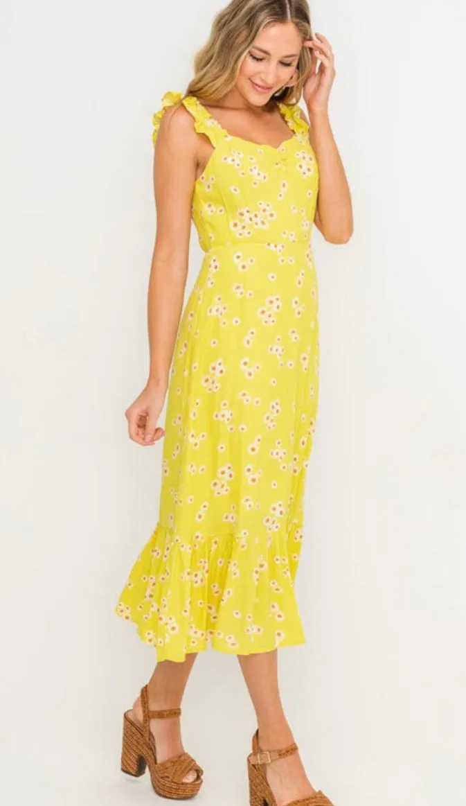 Yellow Daisy Midi