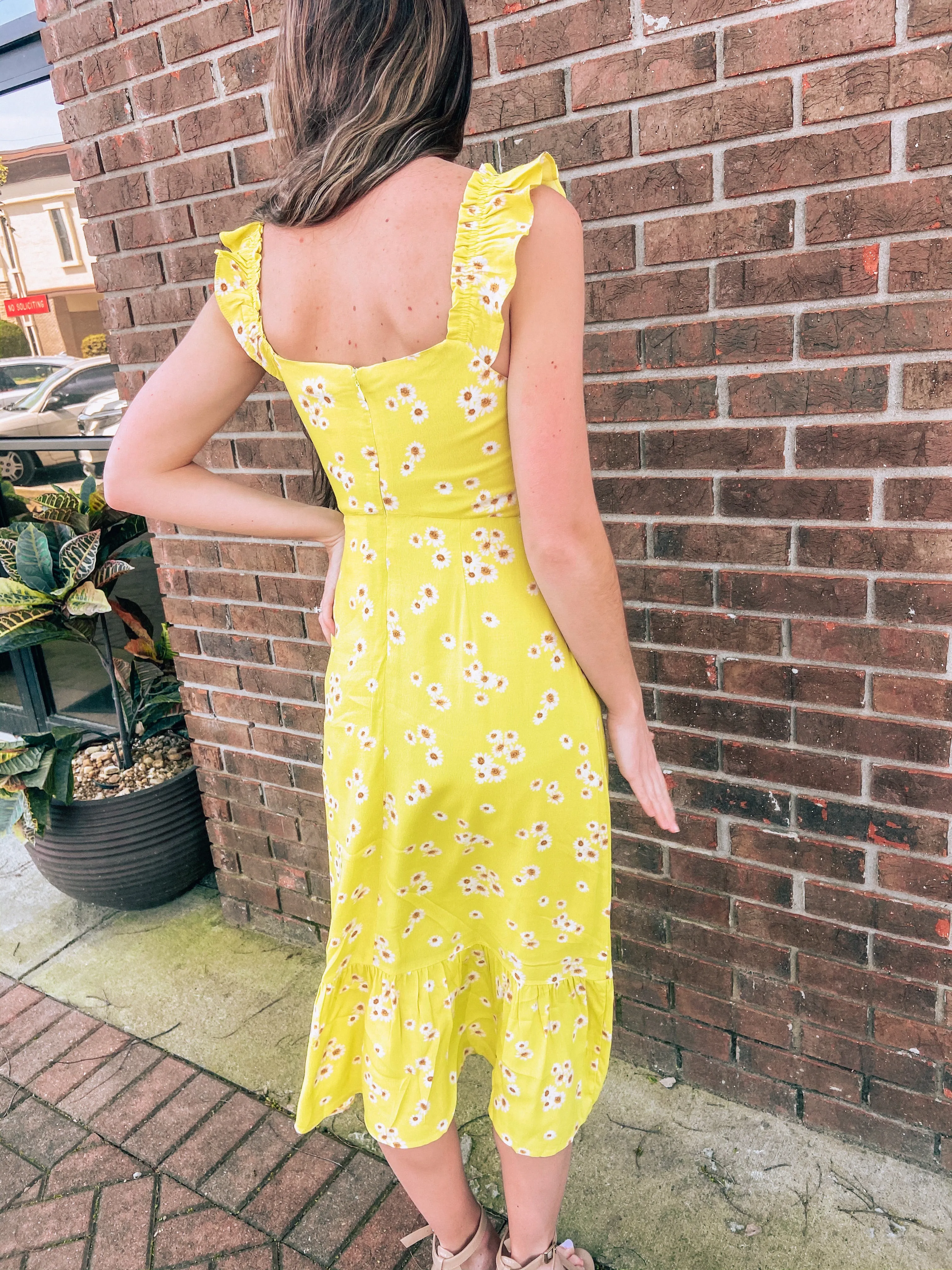 Yellow Daisy Midi