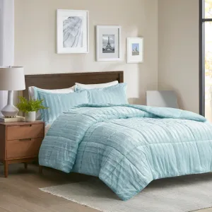 York Faux Fur Comforter Mini Set