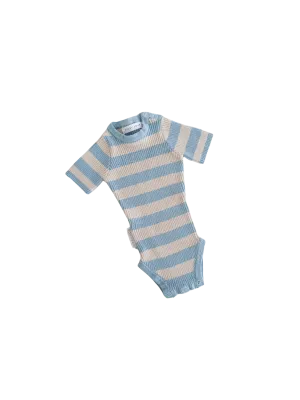 ZIGGY LOU SUMMER RIBBED BODYSUIT LAKE